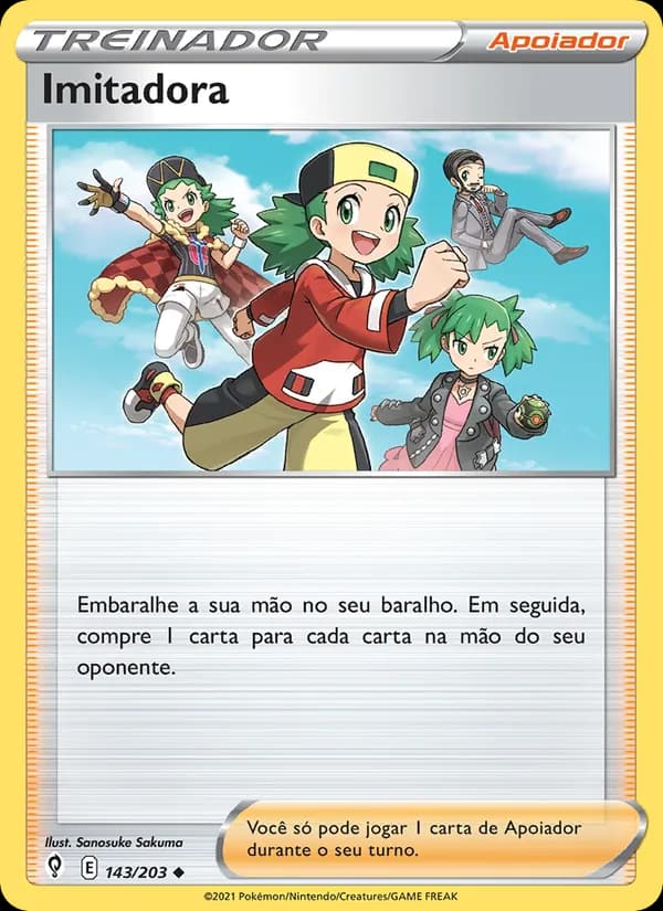 Imitadora, carta 143 de Céus em Evolução