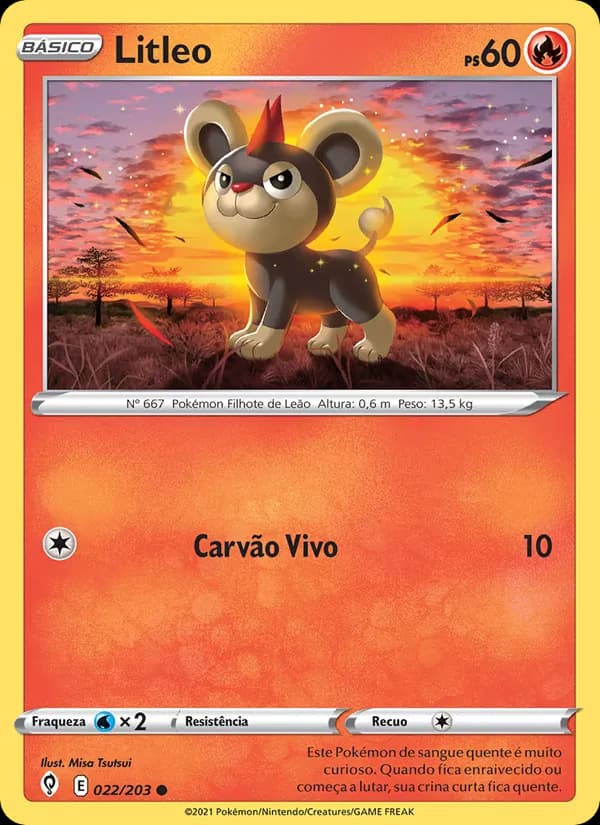 Litleo, carta 22 de Céus em Evolução