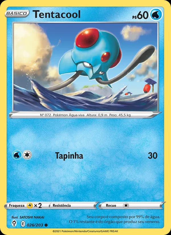Tentacool, carta 26 de Céus em Evolução