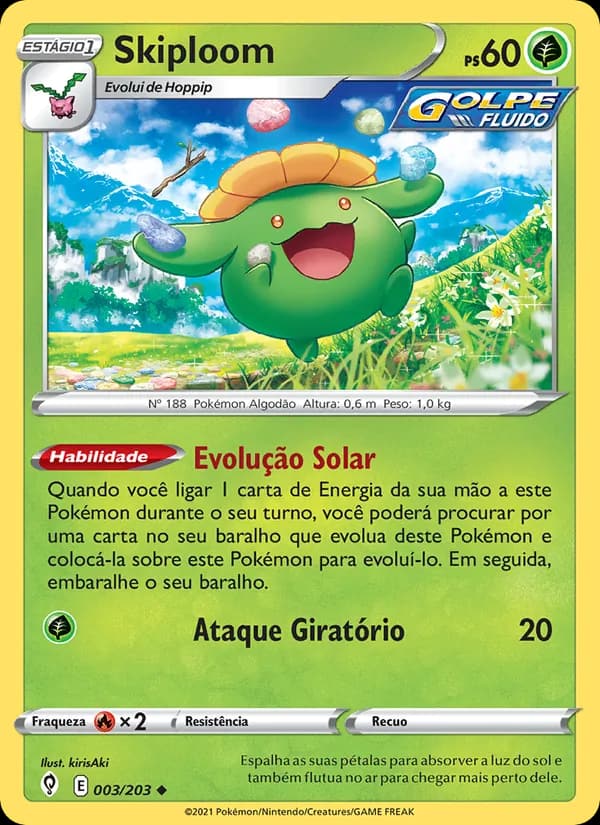Skiploom, carta 3 de Céus em Evolução