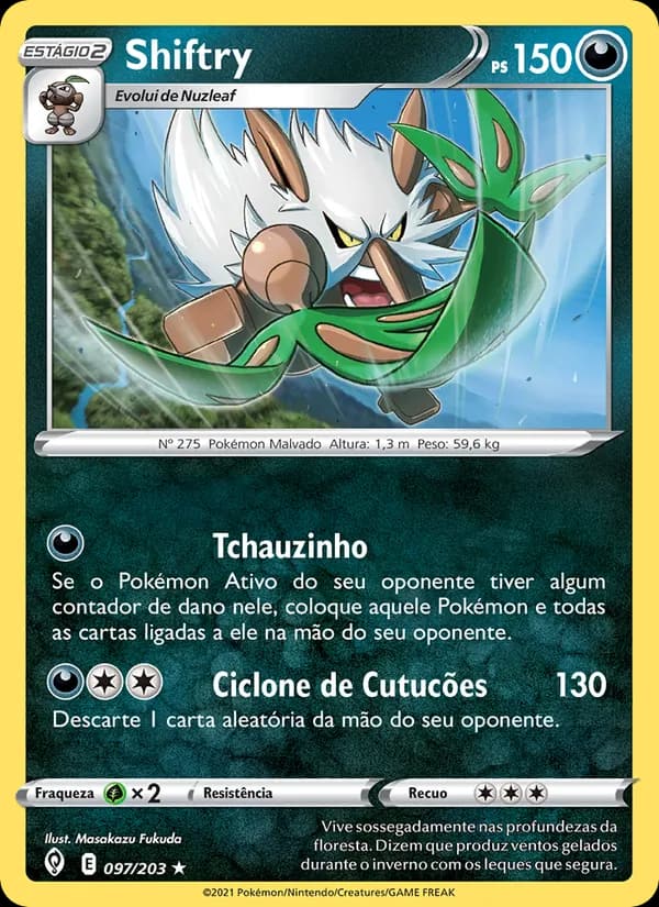Shiftry, carta 97 de Céus em Evolução