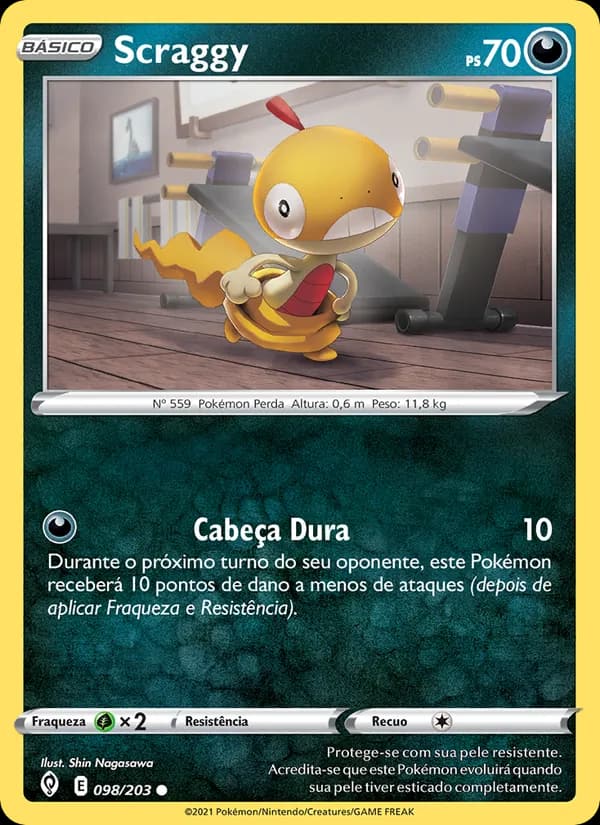Scraggy, carta 98 de Céus em Evolução