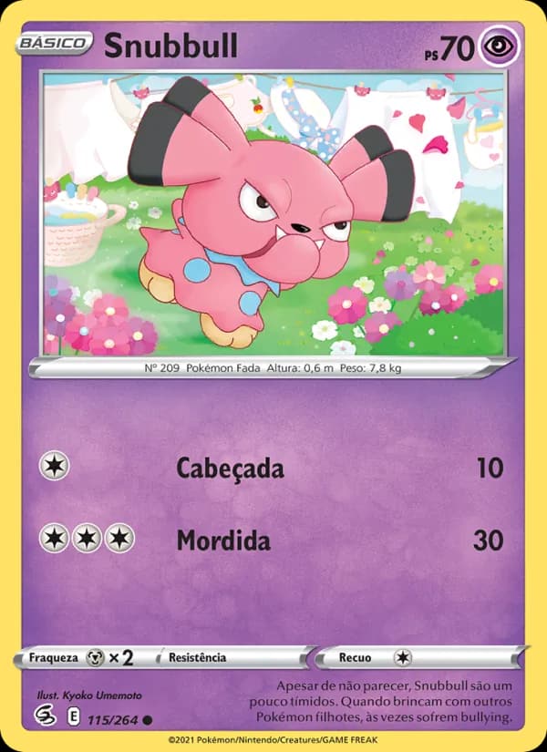 Snubbull, carta 115 de Golpe Fusão