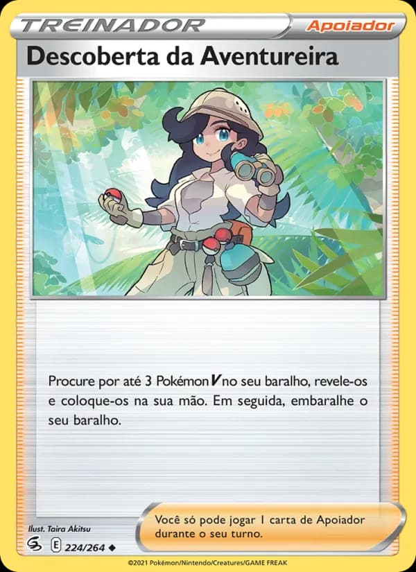 Descoberta da Aventureira, carta 224 de Golpe Fusão