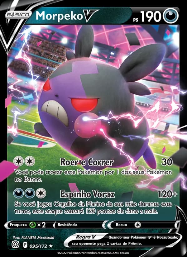 Morpeko V, carta 095 de Astros Cintilantes