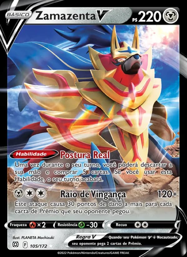 Zamazenta V, carta 105 de Astros Cintilantes
