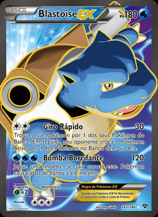 Blastoise EX, carta 142 de XY