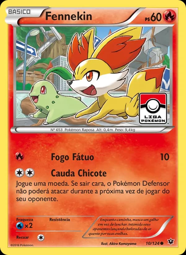 Fennekin, carta 10 de Fusão de Destinos