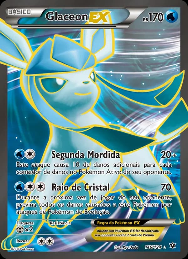 Glaceon EX, carta 116 de Fusão de Destinos