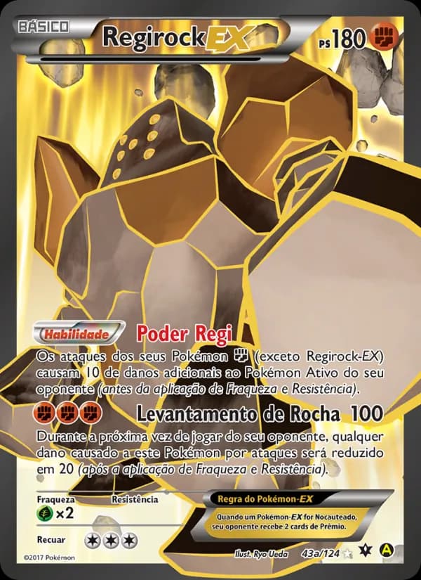 Regirock EX, carta 43 de Fusão de Destinos