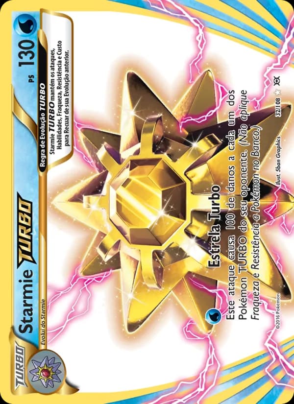 Starmie TURBO, carta 32 de Evoluções