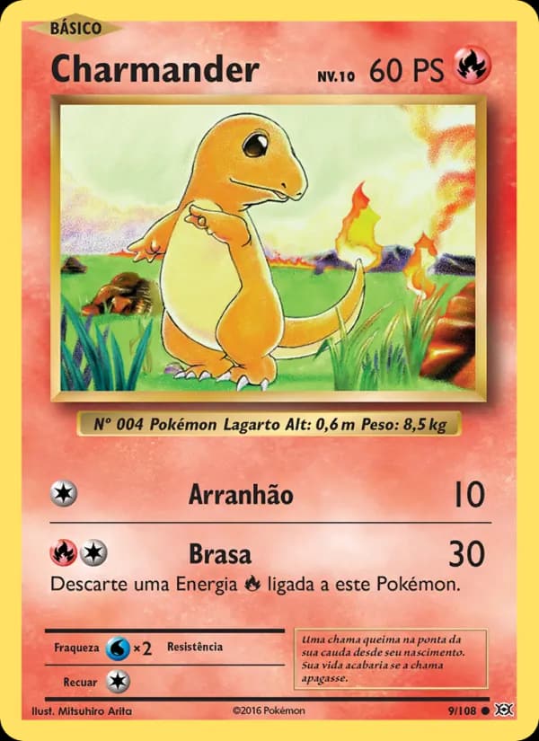 Charmander, carta 9 de Evoluções