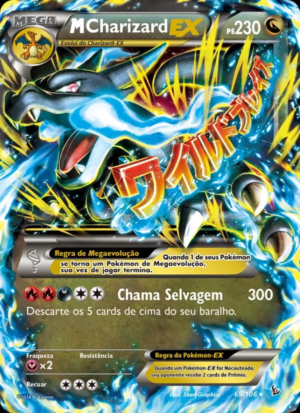 M-Charizard EX, carta 69 de Flash de Fogo
