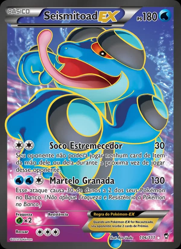 Seismitoad EX, carta 106 de Punhos Furiosos