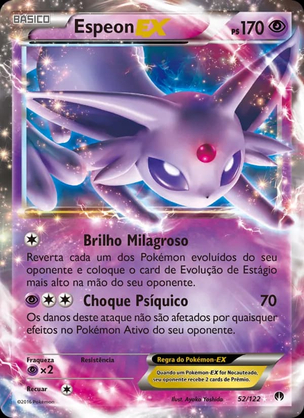 Espeon EX, carta 52 de Turbo Colisão