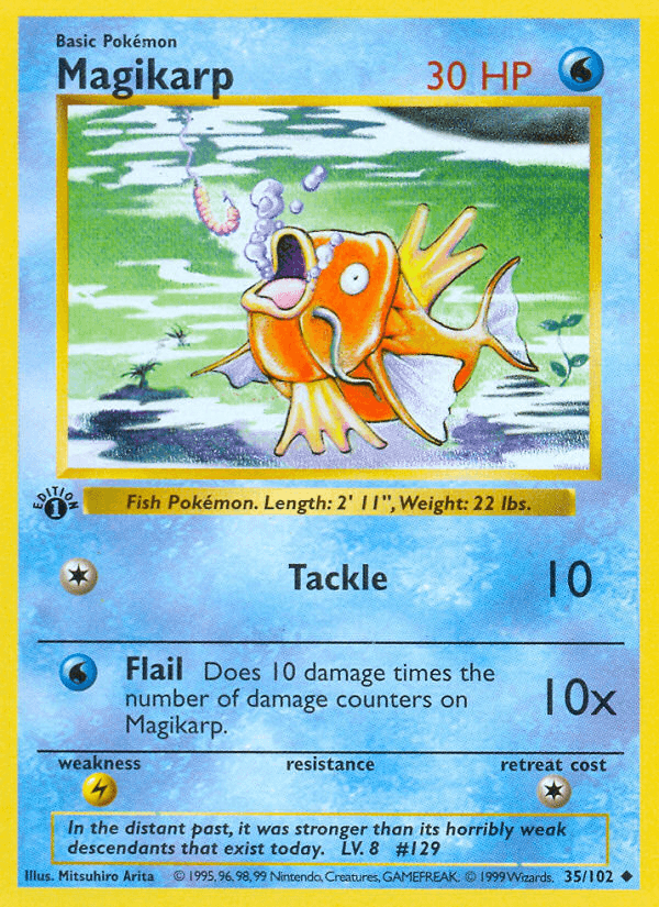 Magikarp, carta 35 de Base Set