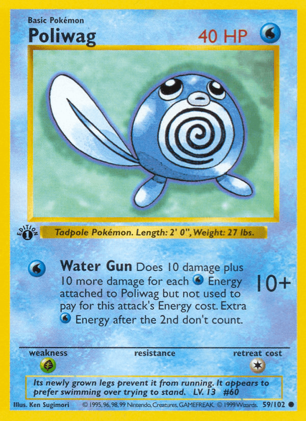 Poliwag, carta 59 de Base Set