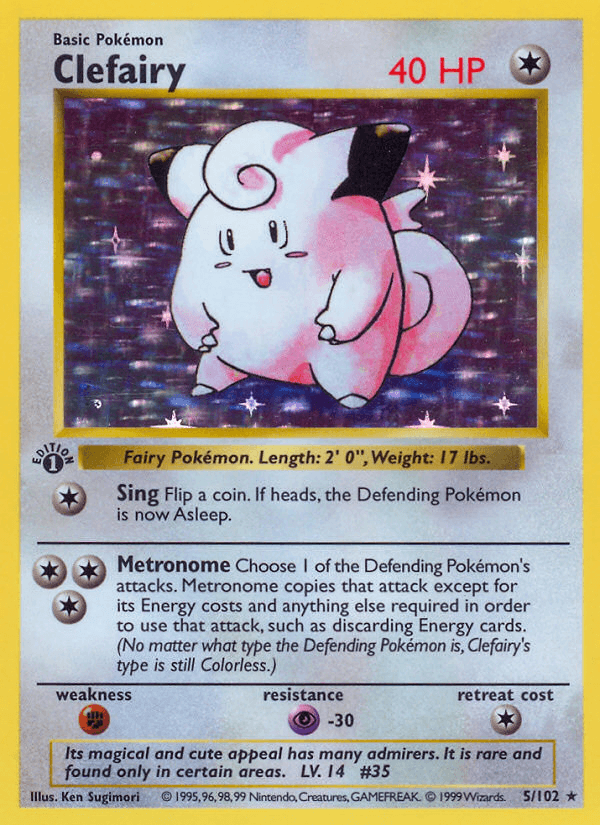 Clefairy, carta 5 de Base Set