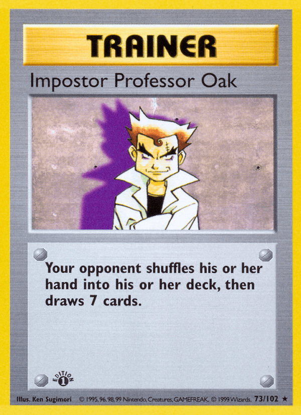 Impostor Professor Oak, carta 73 de Base Set