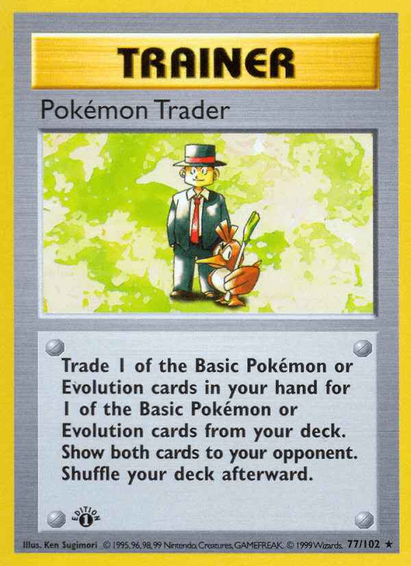 Pokémon Trader, carta 77 de Base Set
