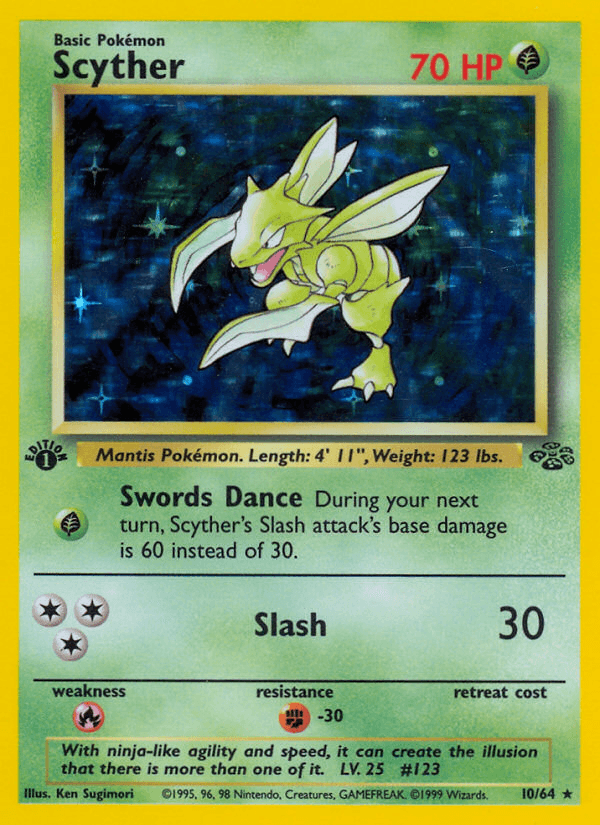Scyther, carta 10 de Jungle