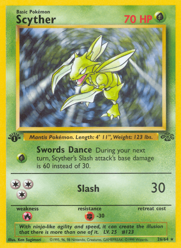 Scyther, carta 26 de Jungle