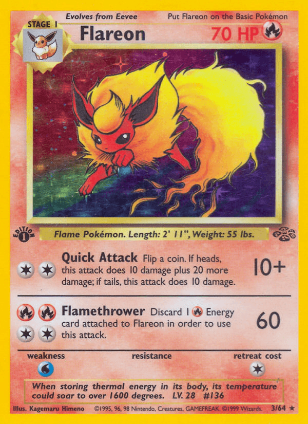 Flareon, carta 3 de Jungle