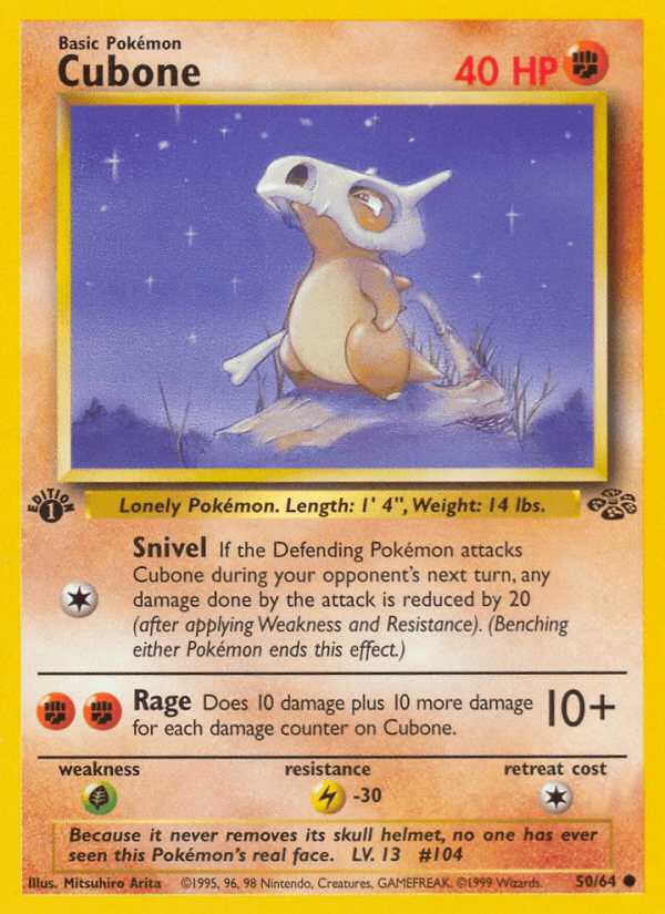 Cubone, carta 50 de Jungle