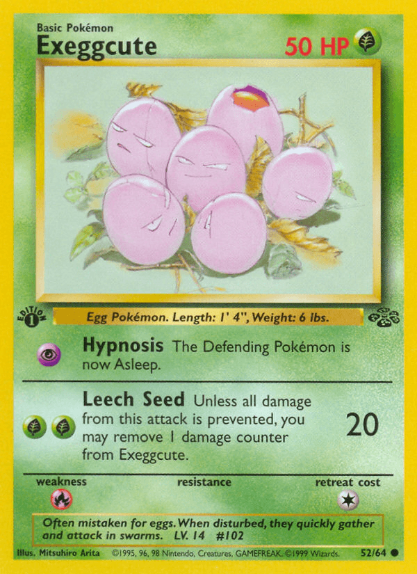 Exeggcute, carta 52 de Jungle