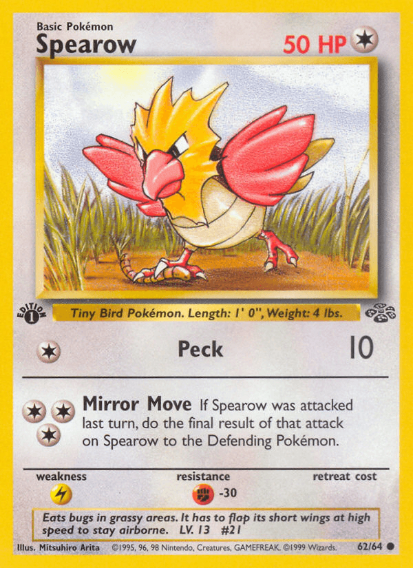 Spearow, carta 62 de Jungle