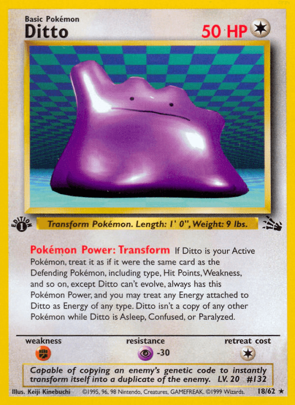 Ditto, carta 18 de Fossil