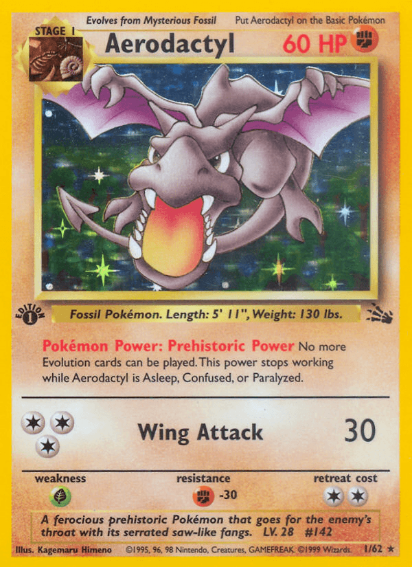 Aerodactyl, carta 1 de Fossil