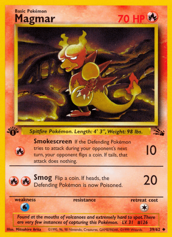 Magmar, carta 39 de Fossil