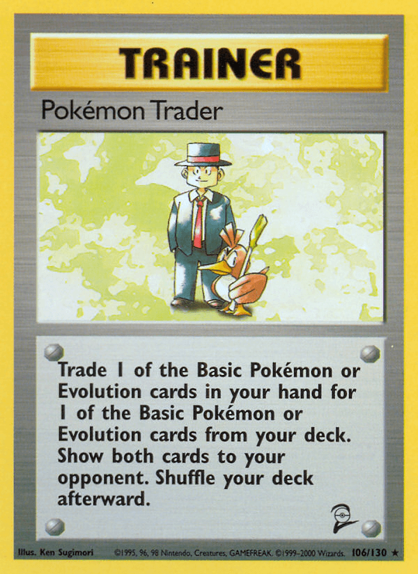 Pokémon Trader, carta 106 de Base Set 2