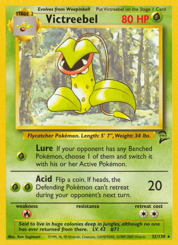 Victreebel, carta 32 de Base Set 2
