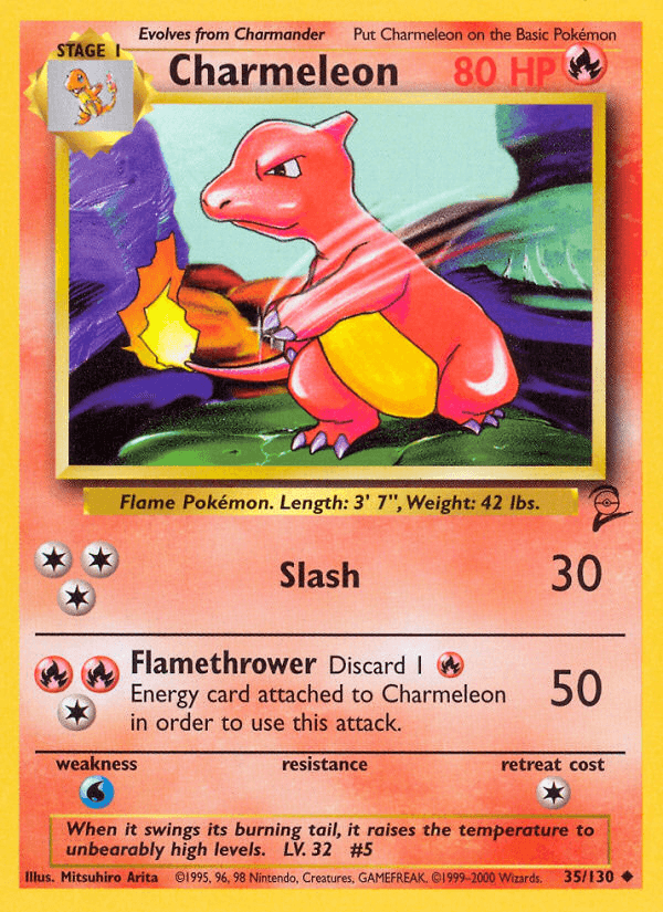 Charmeleon, carta 35 de Base Set 2