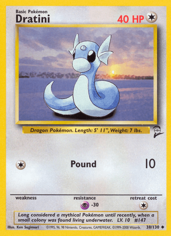 Dratini, carta 38 de Base Set 2