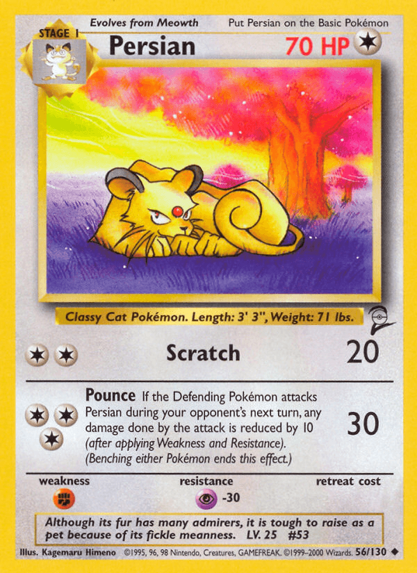 Persian, carta 56 de Base Set 2