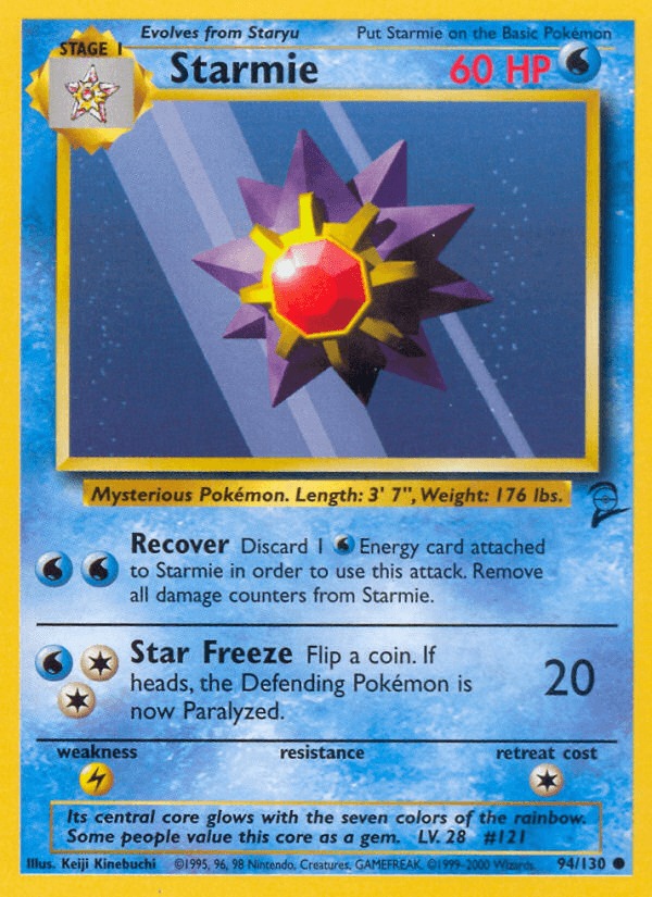 Starmie, carta 94 de Base Set 2