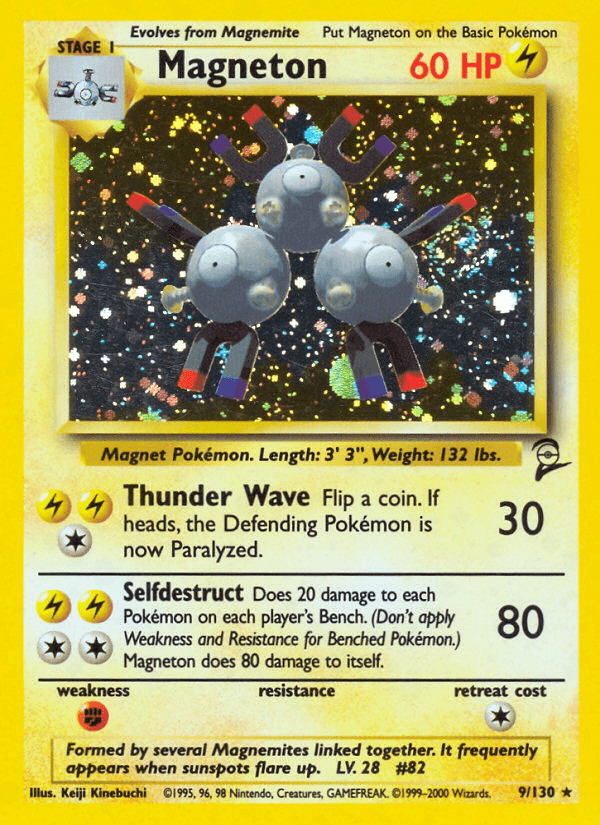 Magneton, carta 9 de Base Set 2