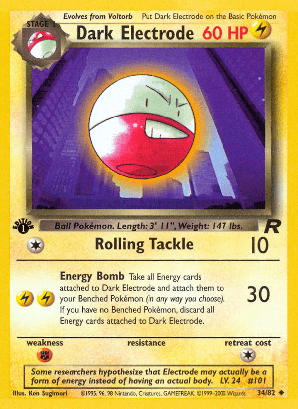 Dark Electrode, carta 34 de Team Rocket
