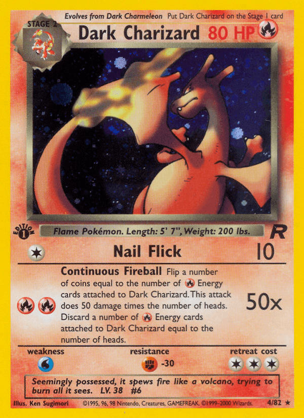 Dark Charizard, carta 4 de Team Rocket