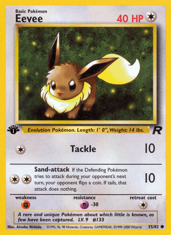 Eevee, carta 55 de Team Rocket