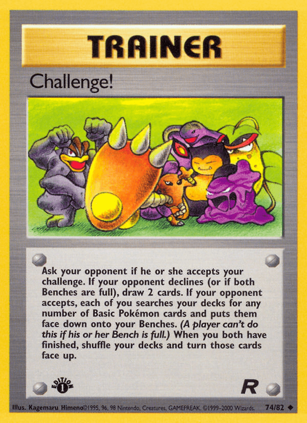 Challenge!, carta 74 de Team Rocket