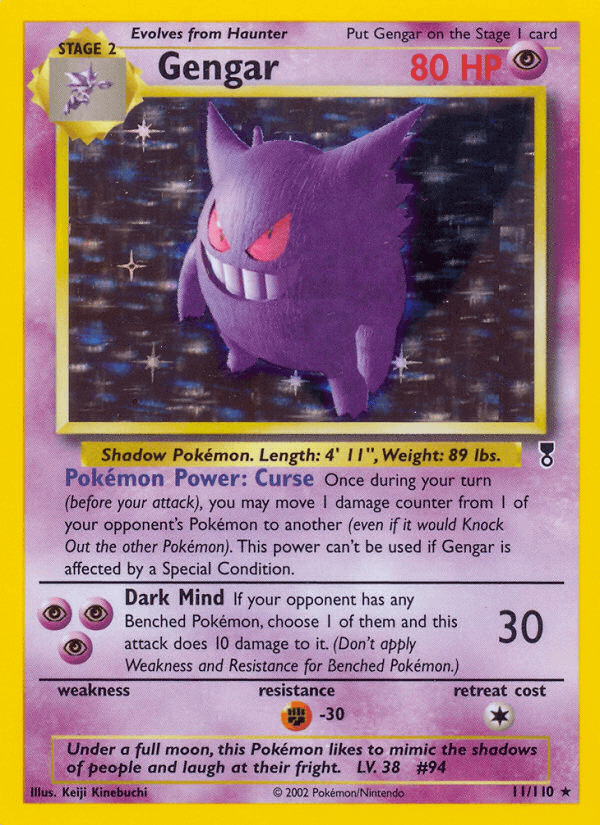 Gengar, carta 11 de Legendary Collection