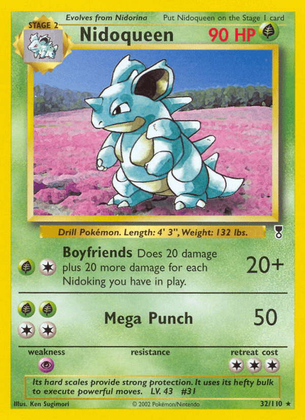 Nidoqueen, carta 32 de Legendary Collection