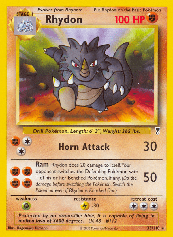 Rhydon, carta 35 de Legendary Collection