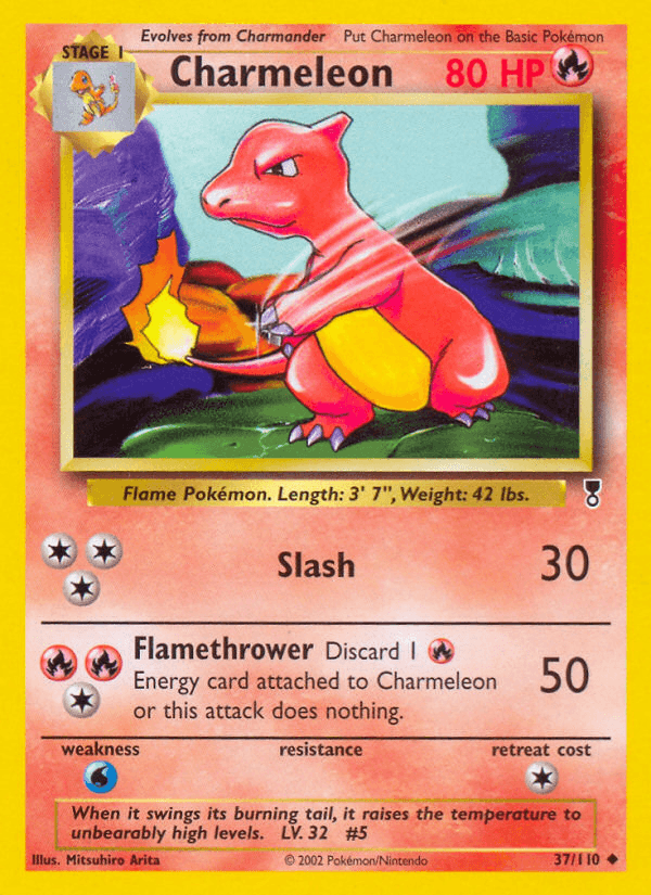 Charmeleon, carta 37 de Legendary Collection