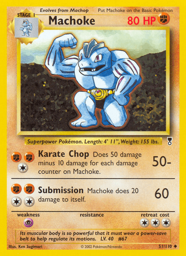 Machoke, carta 51 de Legendary Collection