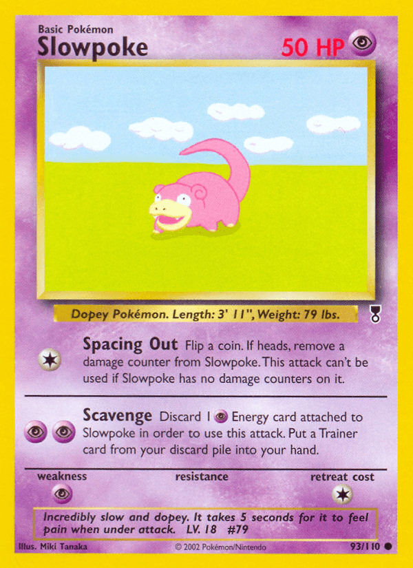 Slowpoke, carta 93 de Legendary Collection